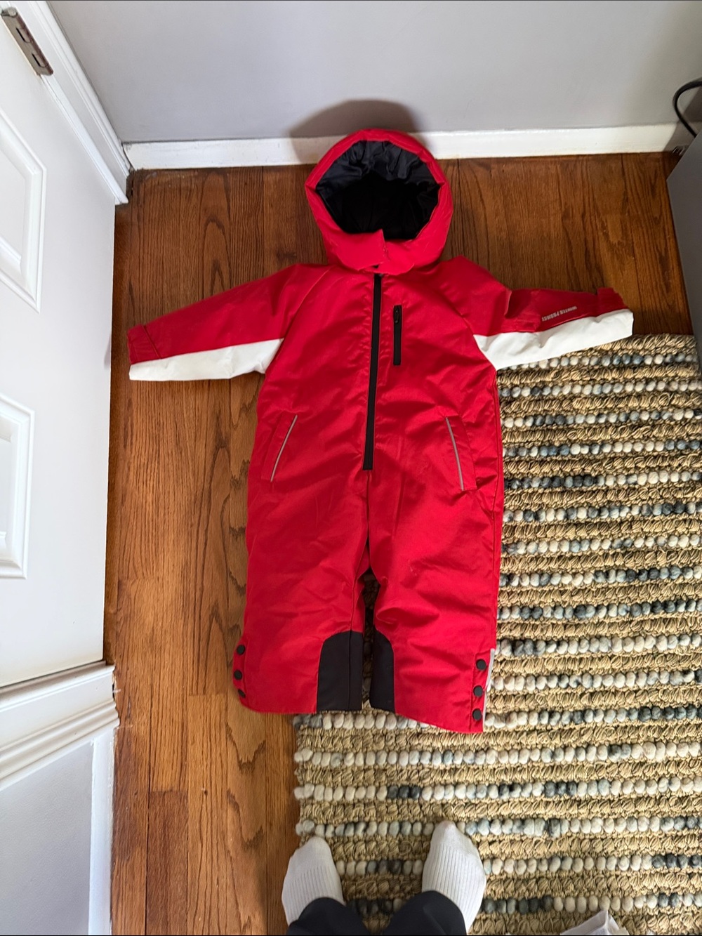 Zara Red & White Toddler Snowsuit
